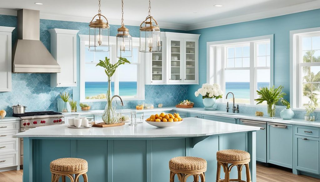 Coastal kitchen decor