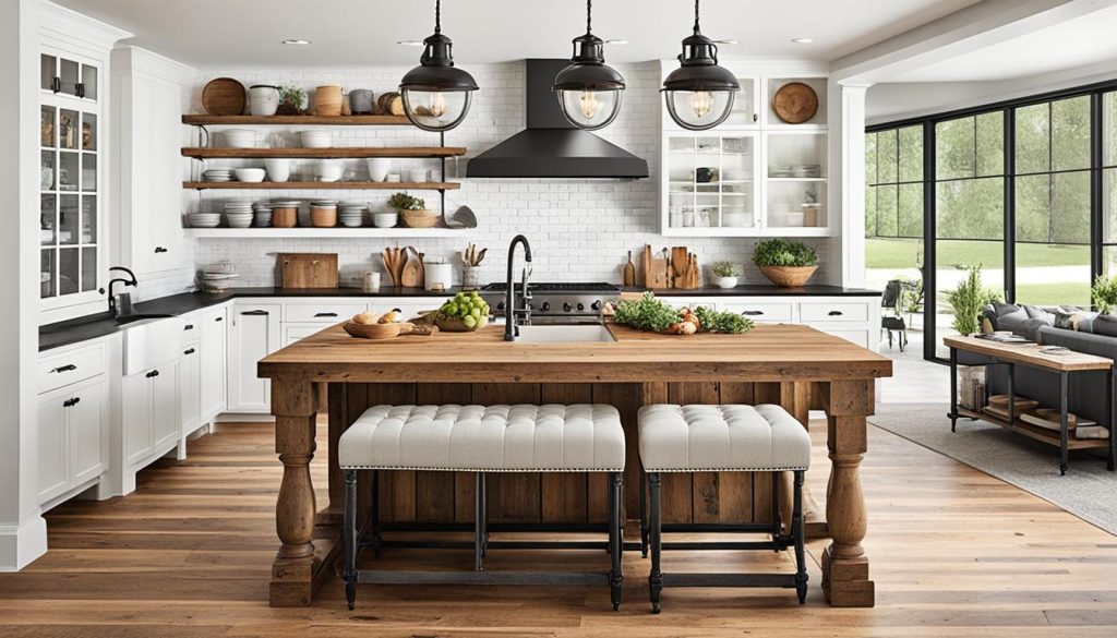 farmhouse kitchen island