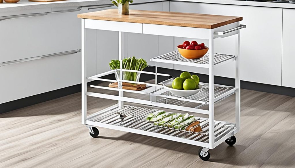 kitchen island cart with seating