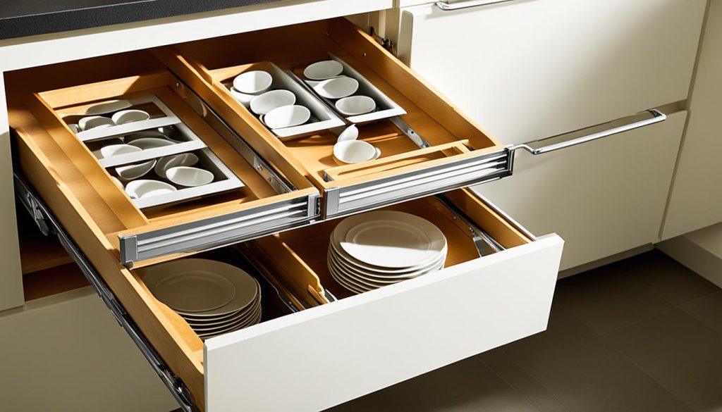 pull-out shelves