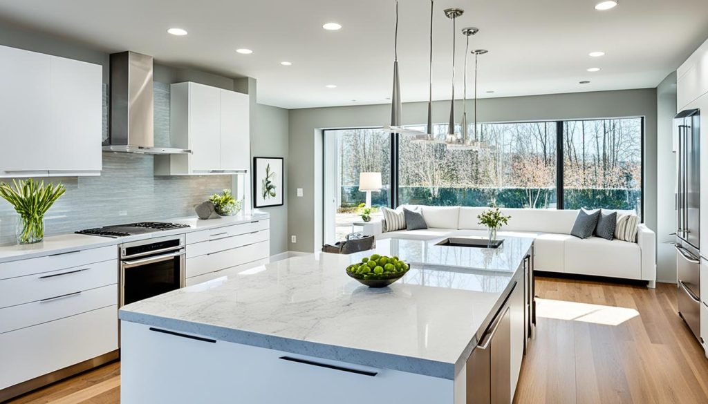 transitional kitchen island