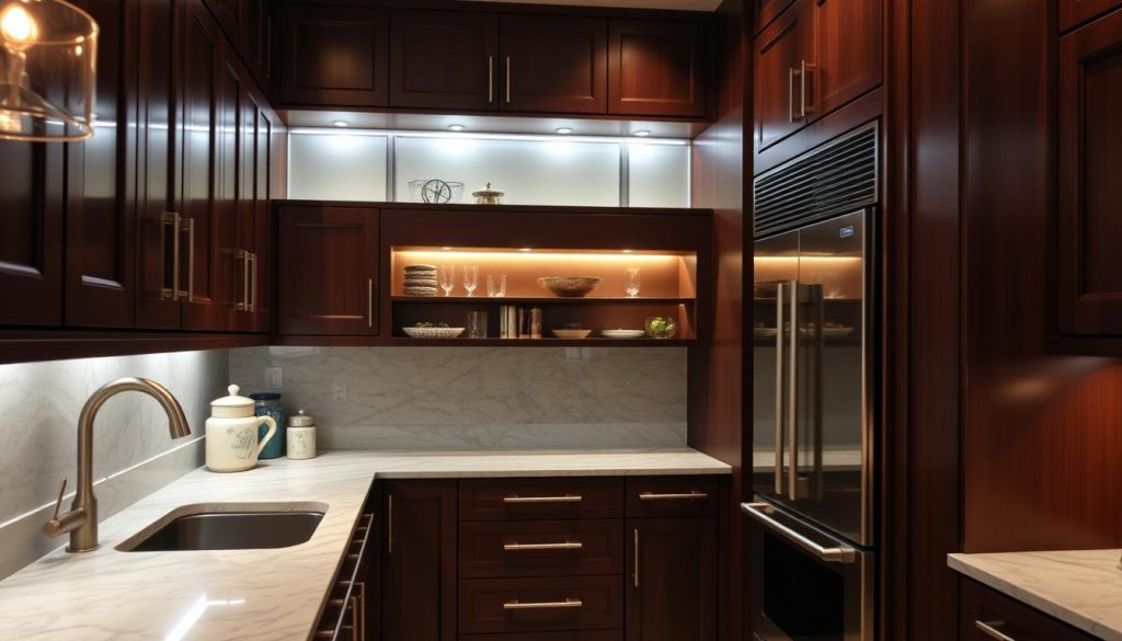 dark cabinets