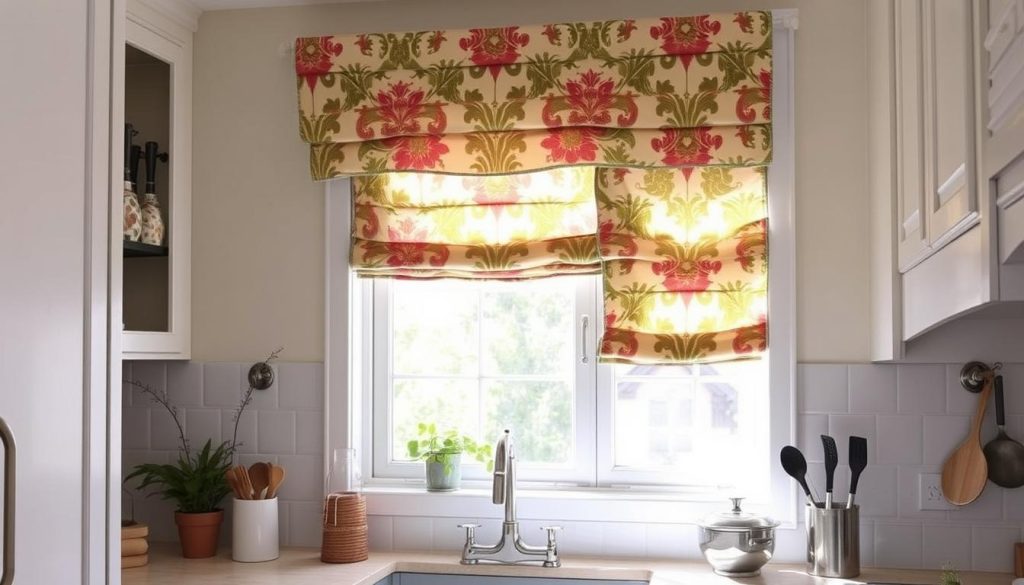 kitchen roman shades