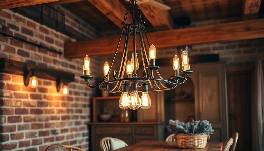 rustic lighting