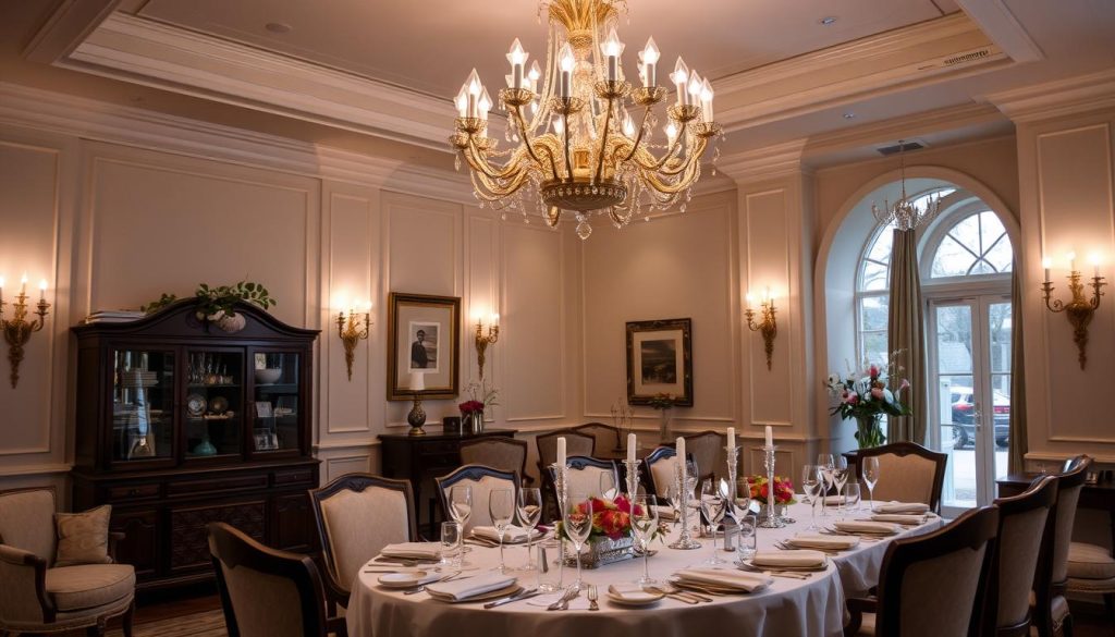 traditional dining room lighting